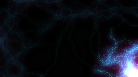 Blue energy light strings or waves on black background. Usable as future modern Stock Footage 112721164