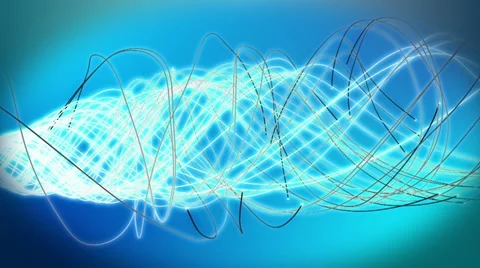 Blue Energy Lines - Motion Background 90 (HD) Stock Footage 11062014