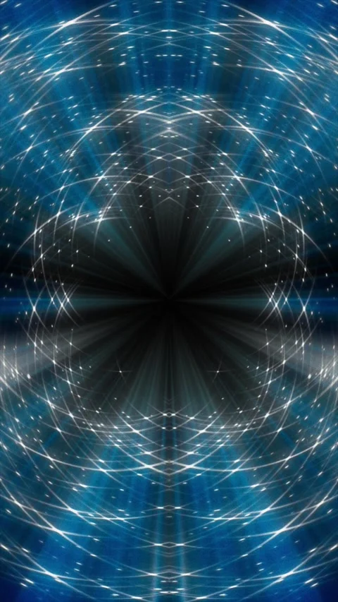 Blue energy rays and glowing abstract light web Stock Footage 341243661