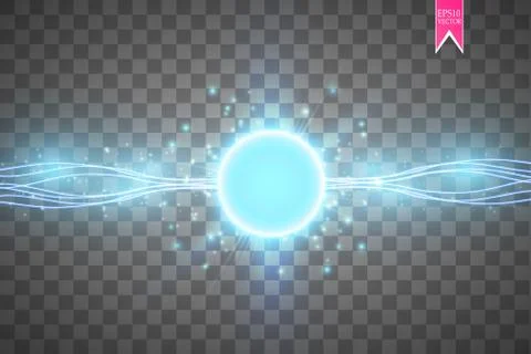 Blue energy ring abstract.conceptual vector design with free area in center for Stock Illustration