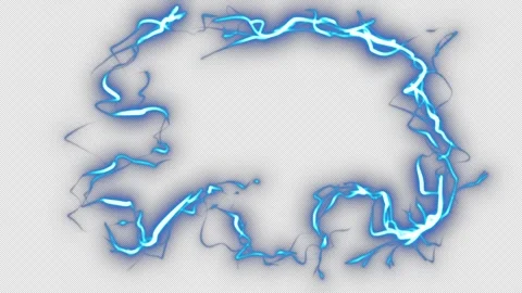 Blue energy ring on a black screen. Stock Footage 252019419