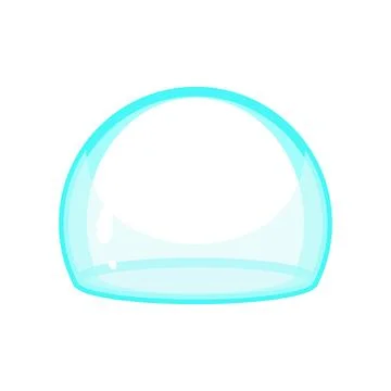 Blue energy shield protecting from external threats Stock Illustration