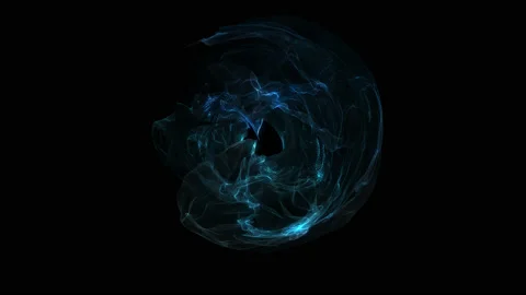Blue energy sphere Stock Footage 91397723