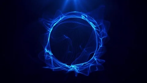Blue Energy Sphere Stock Footage 322889084