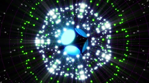 Blue Energy Sphere VJ Loop 2 库存影片 52570724