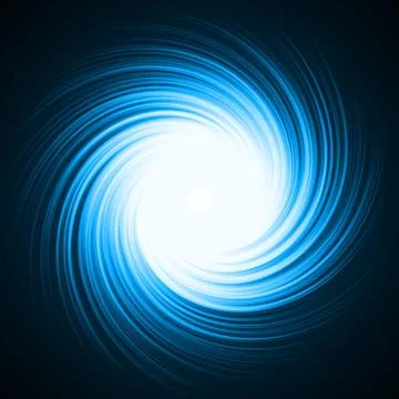Blue energy vortex Stock Illustration