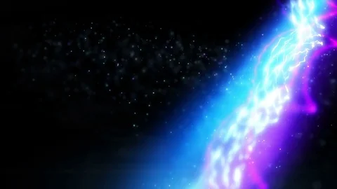 Blue energy wave flow lines Stock Footage 72856325