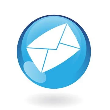Blue envelope Stock Illustration