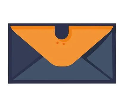Blue envelope mail Stock Illustration