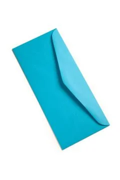 Blue Envelope Foto stock