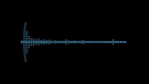 Blue Equalizer On Black Stock Footage 299925150