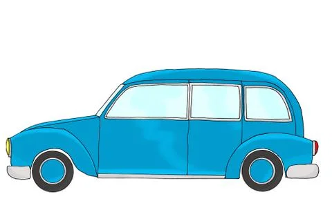 Blue Estate  Stock Illustration