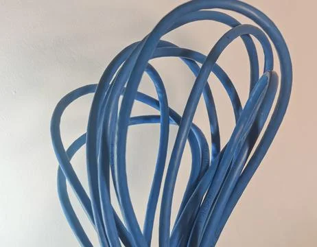 Blue Ethernet Cable Loop Abstract Technology Connection Background Stock Photos