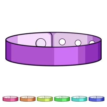 Blue event wristband securing access control identification Stock Illustration
