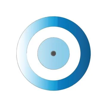 Blue evil eye vector on white background Stock Illustration