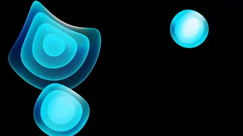 Blue evolving circles motion background Stock Footage 72658706