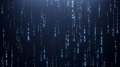 Blue example data flow technology background loop playback Video stock 345454775