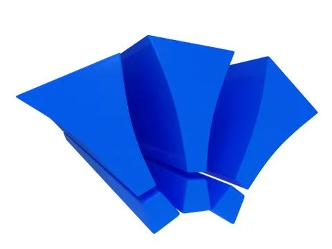 Blue exclamation marks Stock Illustration