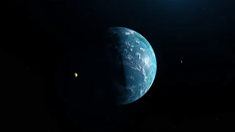 Blue exoplanet Stock Footage 144982521
