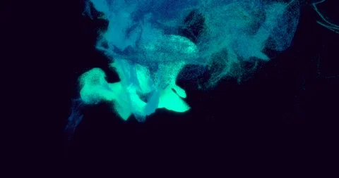 Blue exploding abstract particles ink in water rhythm movement 4k 스톡 동영상 107701063