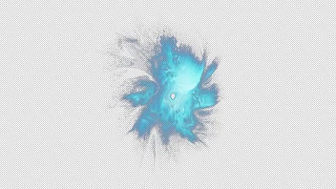 Blue Exploding Star Alpha - High Quality Stock Footage Stock Footage 310737465