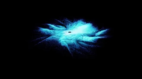 Blue Exploding Star Overlay - High Quality Stock Footage Stock Footage 310737620