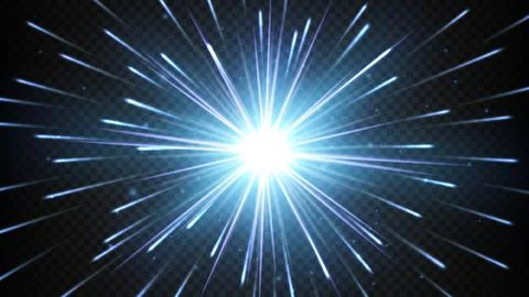Blue Explosion Effect, Vector Illustration Stockillustratie