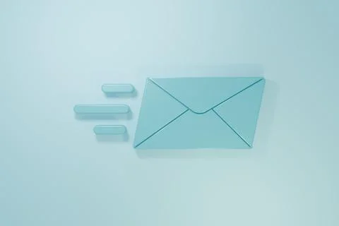 Blue Express envelope icon isolated on blue background. Email message lette.. Illustrazione stock