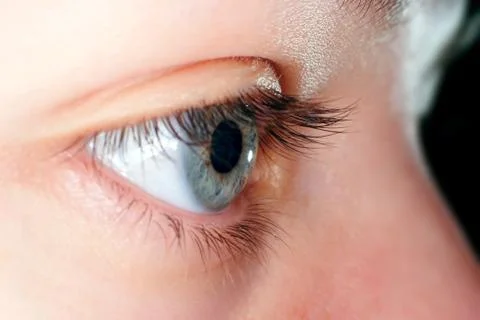 Blue eye closeup Stock Photos