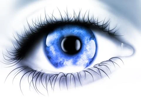 Blue eye Stock Illustration