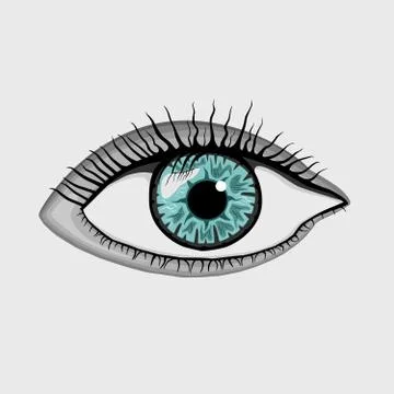 Blue eye Stock Illustration
