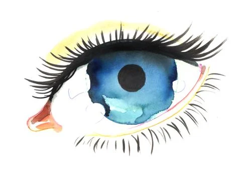 Blue eye Stock Illustration