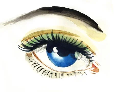 Blue eye Illustrazione stock