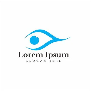 Blue eye logo Stock Illustration