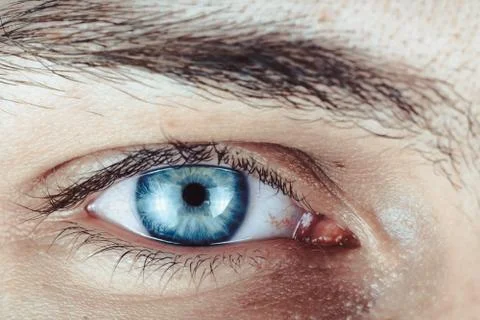 Blue eye men Stock Photos