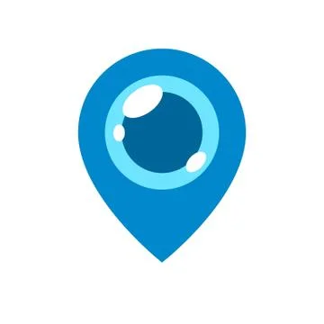 Blue Eye Pinpoint. Abstract Vector Illustration Stock Illustration