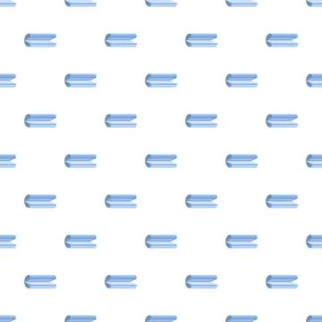 Blue eyeglasses cases repeating on white background pattern Stock Illustration