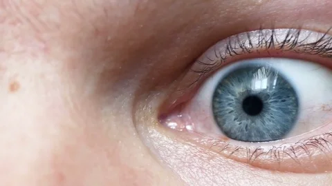 Blue Eyes Close Up Stock Footage 81686184
