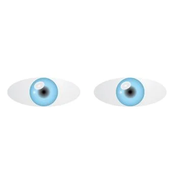 Blue eyes Stock Illustration