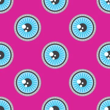 Blue eyes patch vector seamless pattern Ilustración de archivo