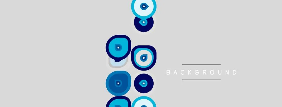Blue eyes pattern, stacked vertically. Light gray background provides neutral イラスト素材