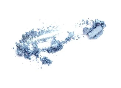 Blue eyeshadow isolate on white Stock Photos