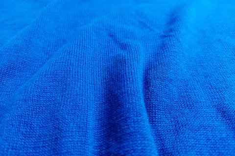 Blue fabric background texture Stock Photos
