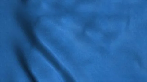 Blue fabric background waving in the wind. 3d illustration Stock Illustration