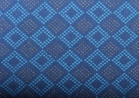 Blue fabric pattern Stock Photos