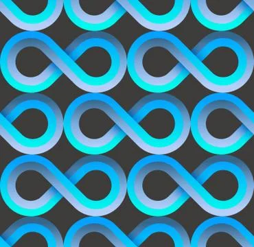 Blue fabric pattern,cool tech patterns design. Retro geometric seamless pattern Stock Illustration