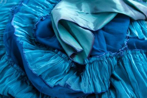 Blue fabric Stock Photos