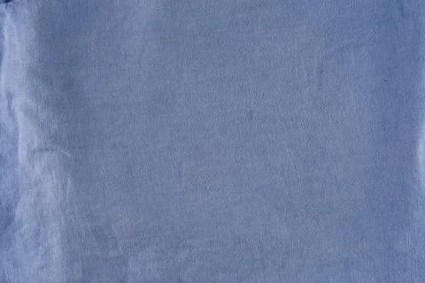 Blue Fabric Texture Background Close-Up Linen Cloth Surface With Subtle Wri.. Stockfoto's