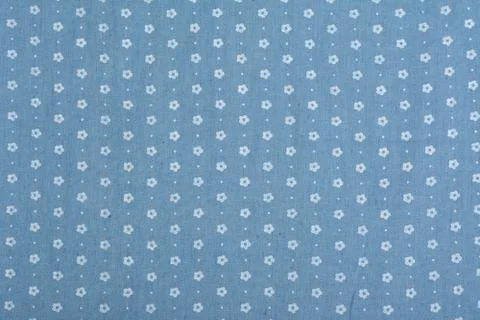 Blue fabric texture, closeup, background Stock Photos