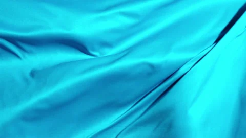 Blue fabric texture moving in super slow motion Stock Footage 235471087